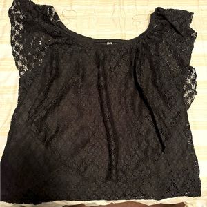 Black American Rag Lace Blouse